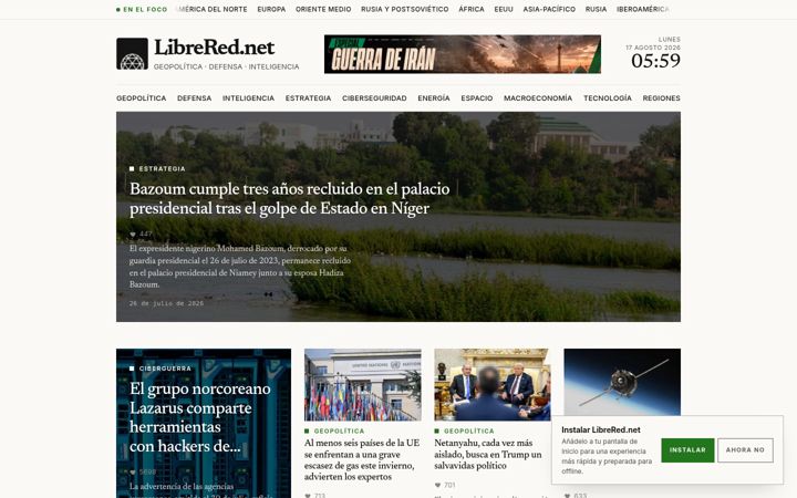 Screenshot of librered.net