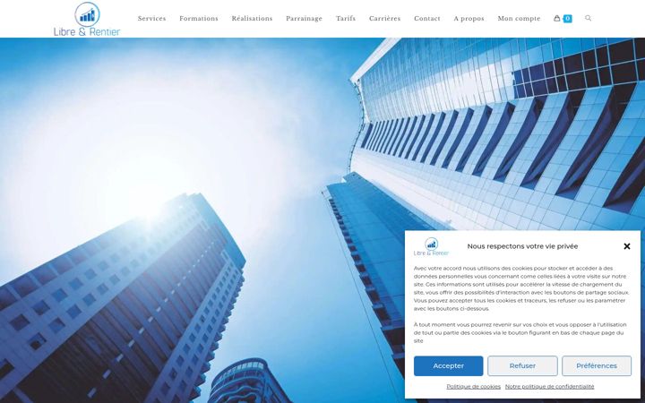 Screenshot of librerentier.com