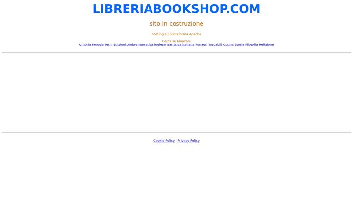 Screenshot of libreriabookshop.com