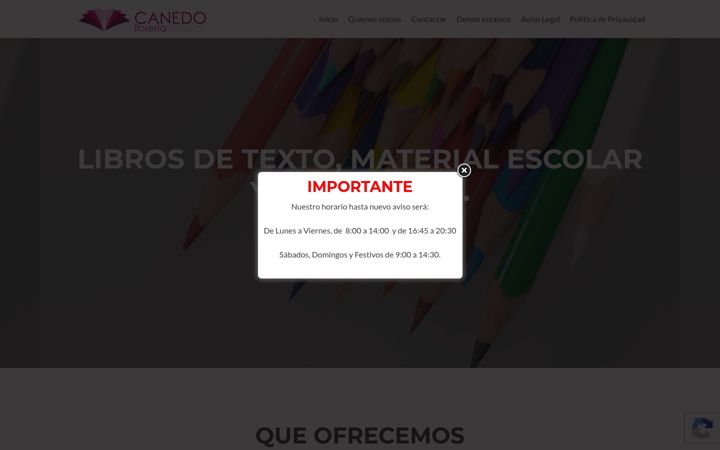 Screenshot of libreriacanedo.com