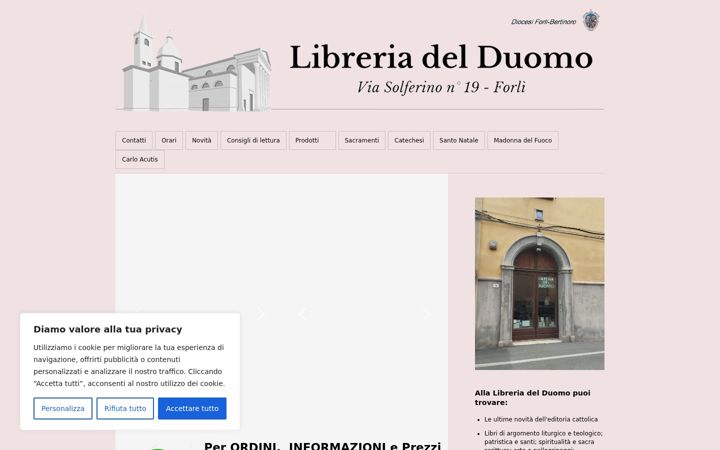 Screenshot of libreriadelduomo.altervista.org