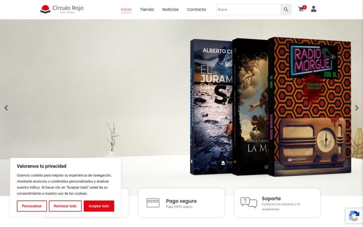 Screenshot of libreriaeditorialcirculorojo.com