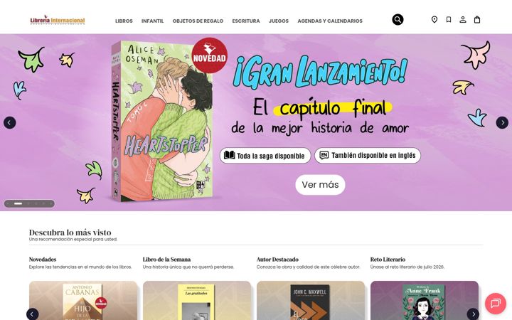 Screenshot of libreriainternacional.com