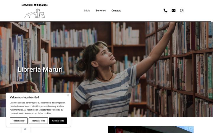 Screenshot of libreriamaruri.com