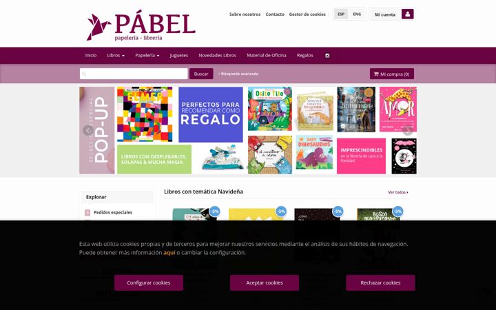 Screenshot of libreriapabel.com