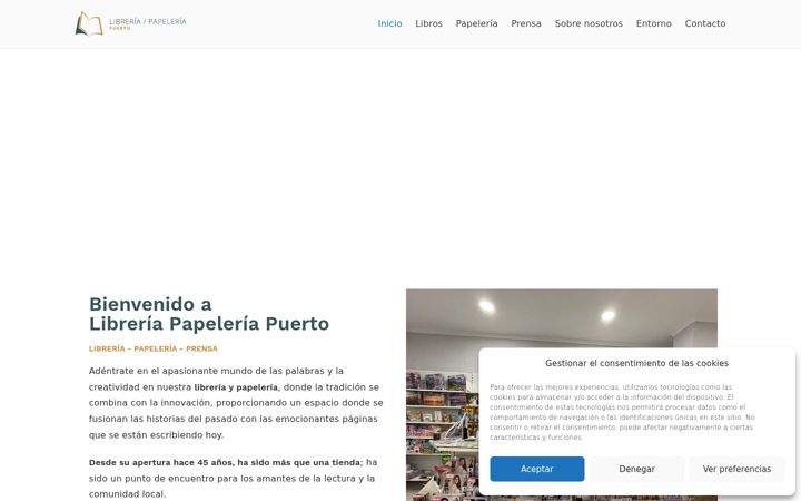 Screenshot of libreriapapeleriapuerto.com