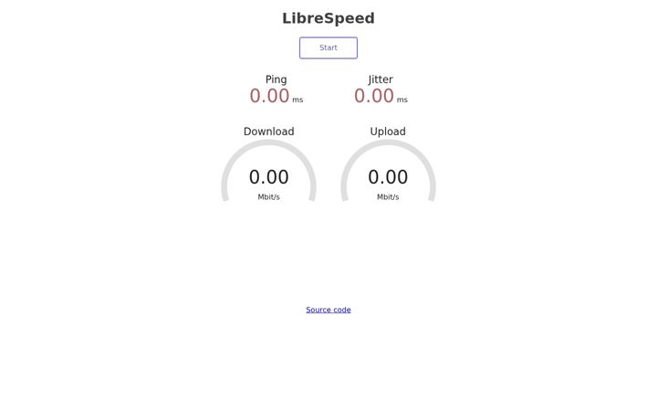 Screenshot of librespeed.fi