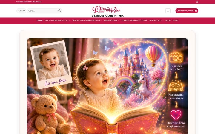 Screenshot of libro-magico.com