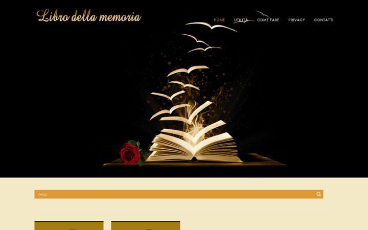 Screenshot of librodellamemoria.it