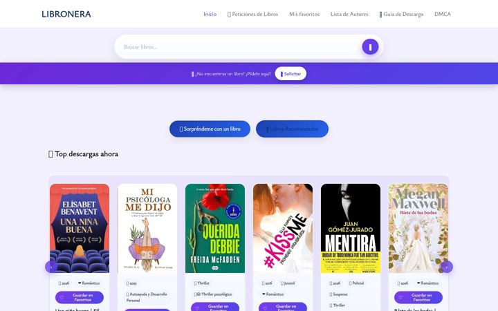 Screenshot von libronera.com