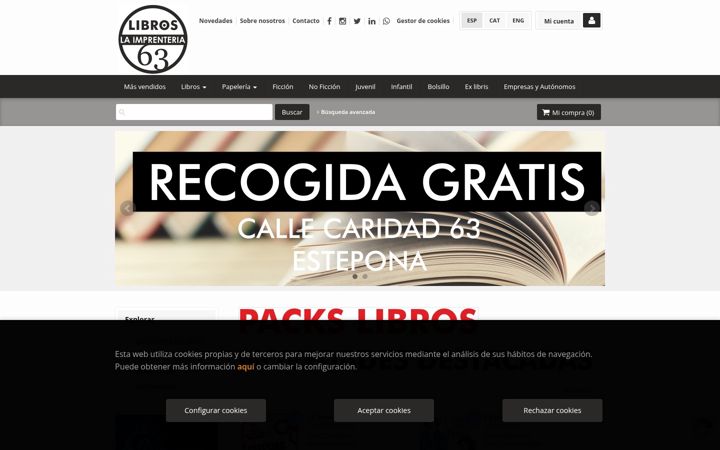Screenshot of libros63.com
