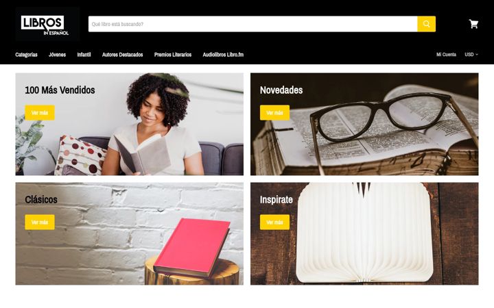 Screenshot of librosinespanol.com