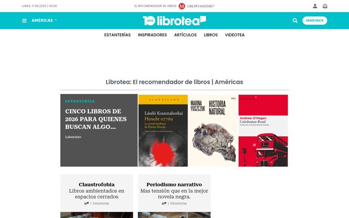 Screenshot of librotea.com