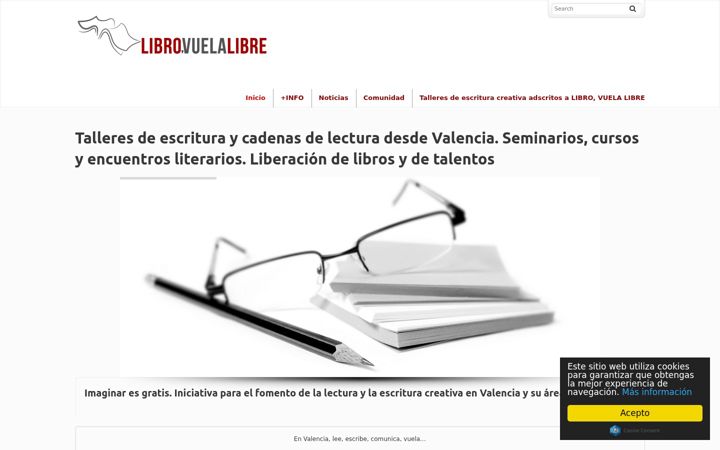 Screenshot of librovuelalibre.com