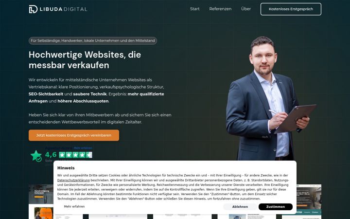 Screenshot of libuda-digital.de