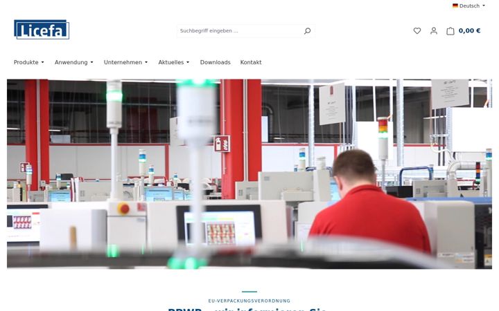 Screenshot of licefa.de
