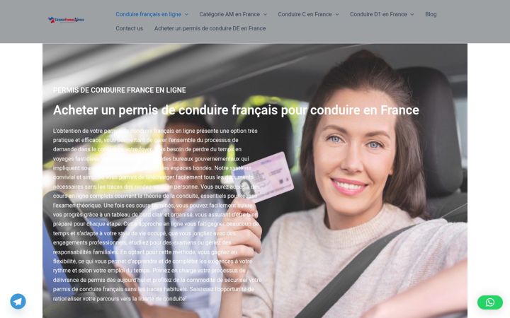 Screenshot of licencefrancexpress.com