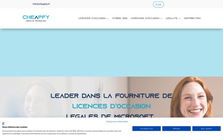 Screenshot of licencelogiciel.fr