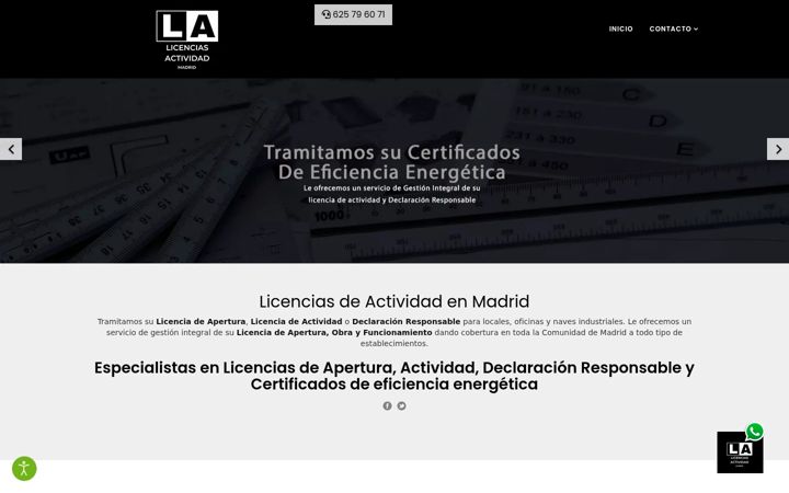 Screenshot of licenciasactividad.com