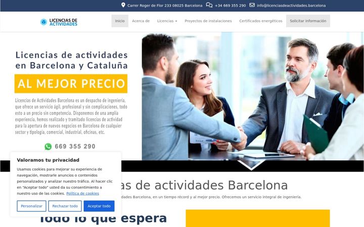 Screenshot of licenciasdeactividades.barcelona