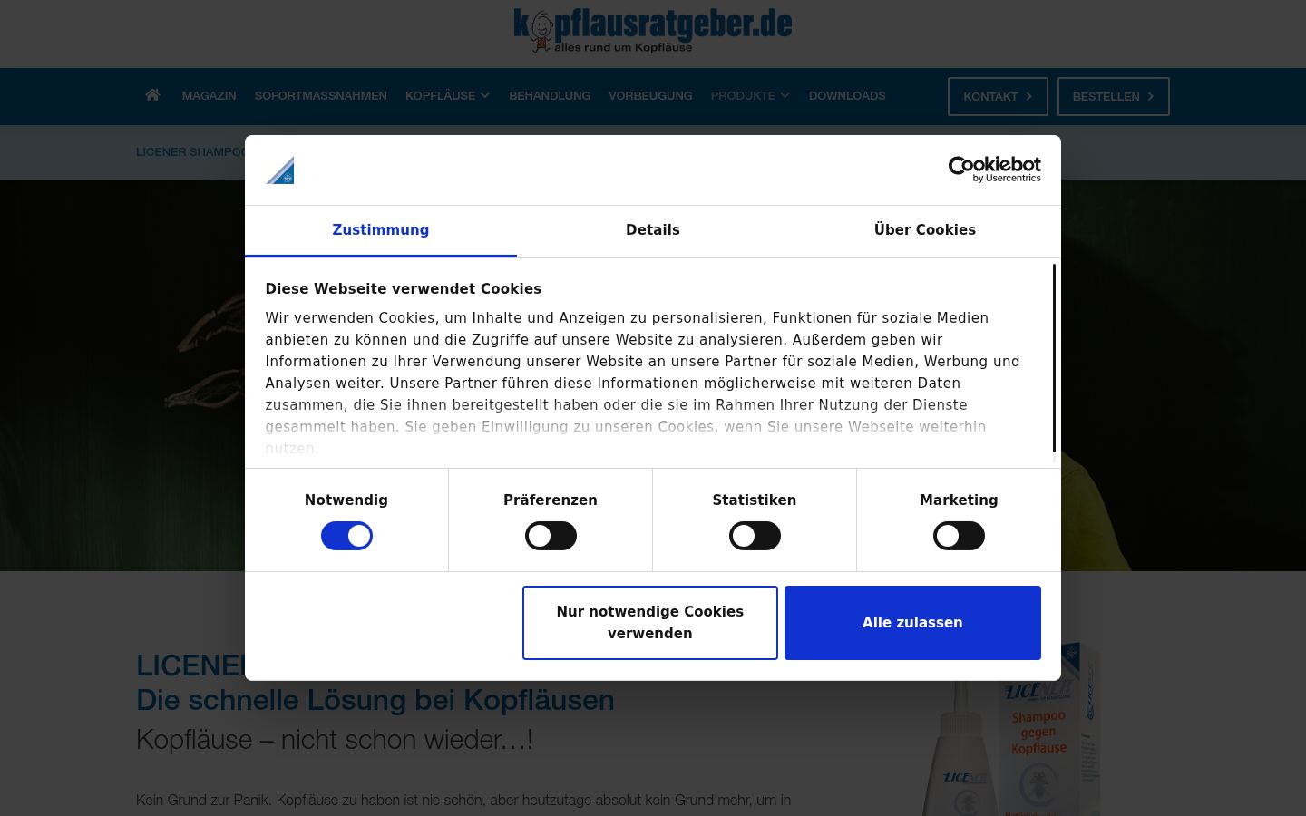 Screenshot tal-banner tal-kunsens muri qabel kwalunkwe interazzjoni