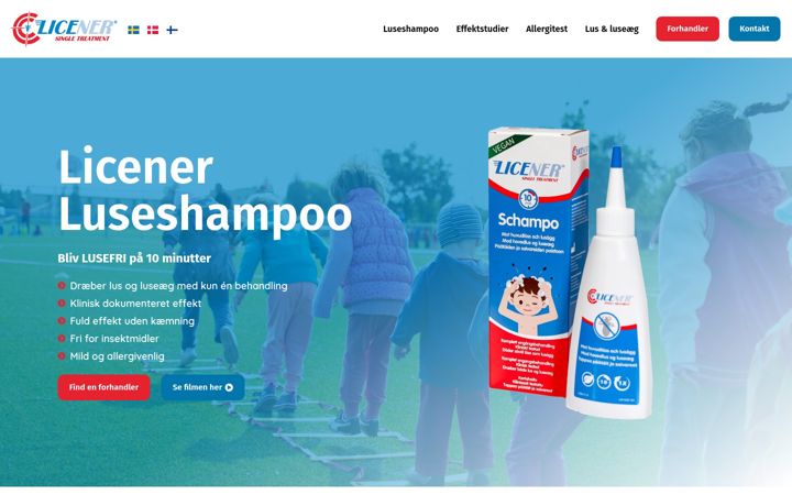 Ekrano kopija licener.dk