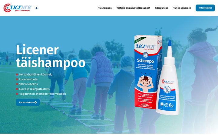Screenshot of licener.fi
