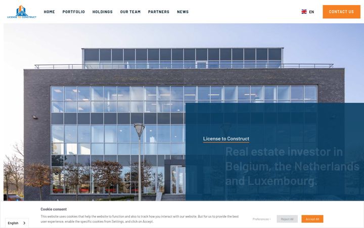 Screenshot of licensetoconstruct.com