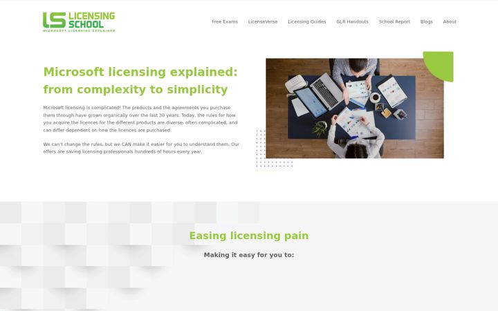 Screenshot of licensingschool.co.uk