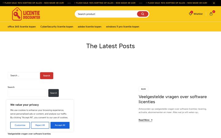 Screenshot of licentiediscounter.nl