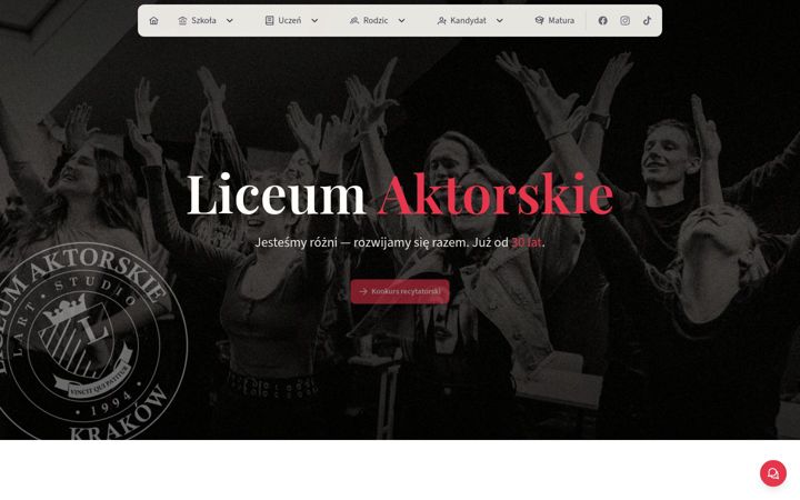 Capture d'écran de liceum-aktorskie.pl