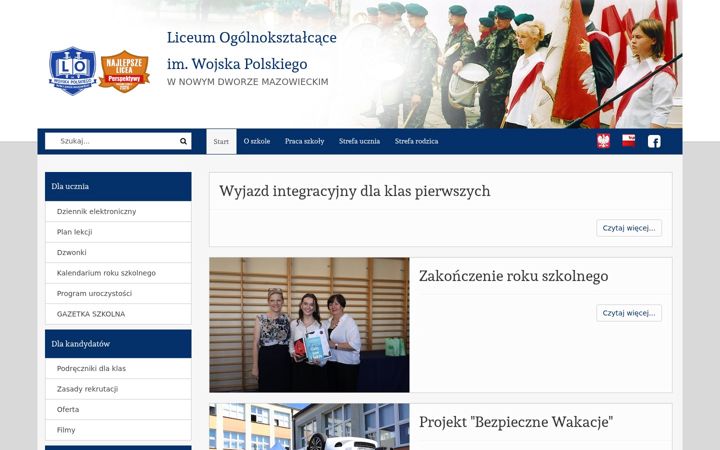 Screenshot of liceum-ndm.pl