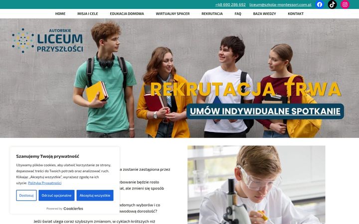 Screenshot of liceumprzyszlosci.pl