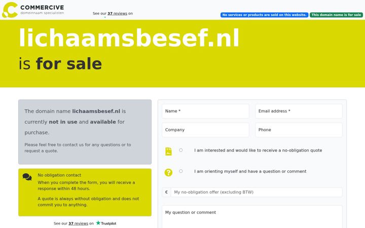 Screenshot of lichaamsbesef.nl