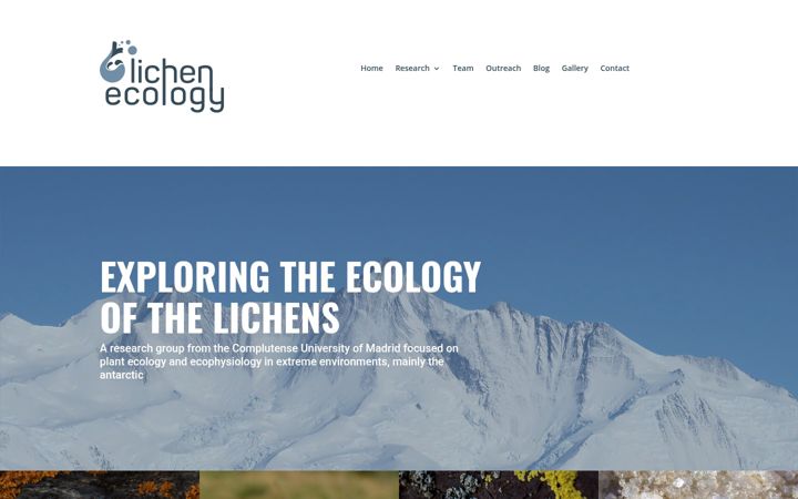 Screenshot of lichenecology.com