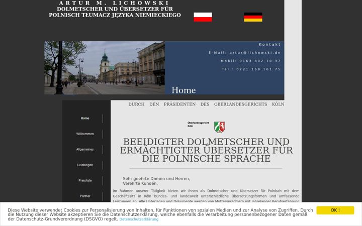 Screenshot of lichowski.de
