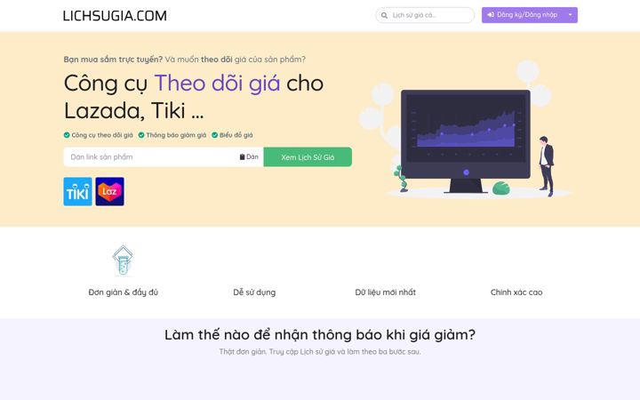 Screenshot of lichsugia.com