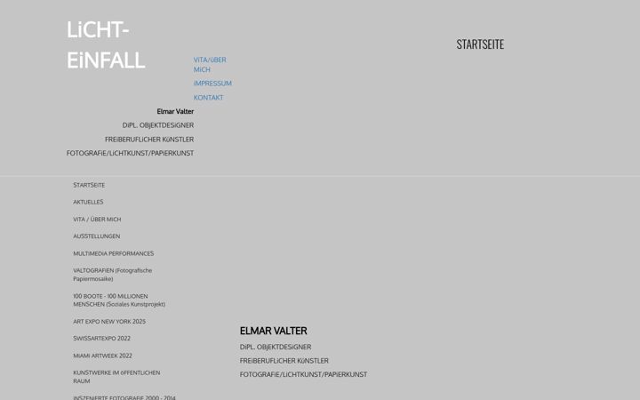 Screenshot of licht-einfall.com