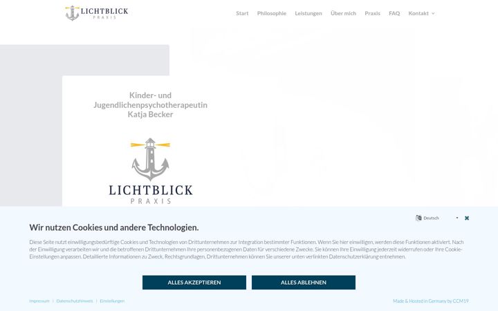 Screenshot of lichtblick-becker.de
