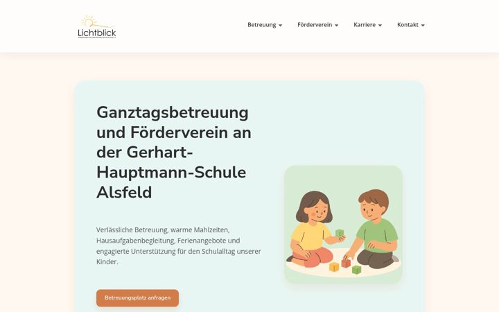 Screenshot of lichtblick-ghs.de