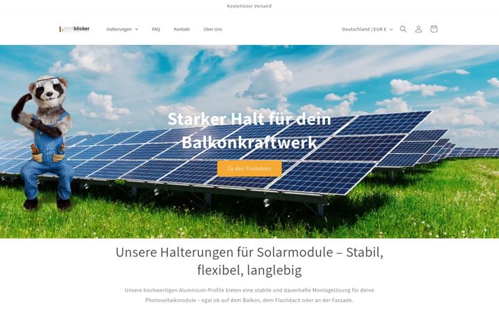 Screenshot of lichtblicker-solar.de