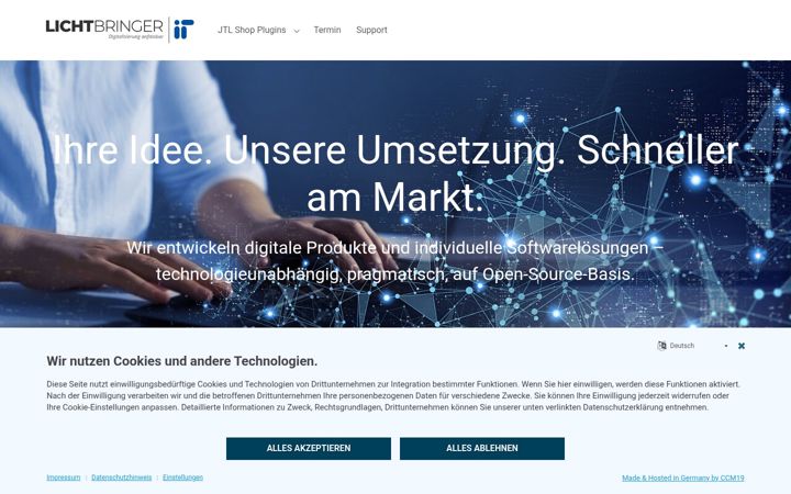 Screenshot of lichtbringer-it.com