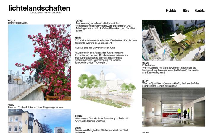 Screenshot van lichtelandschaften.de