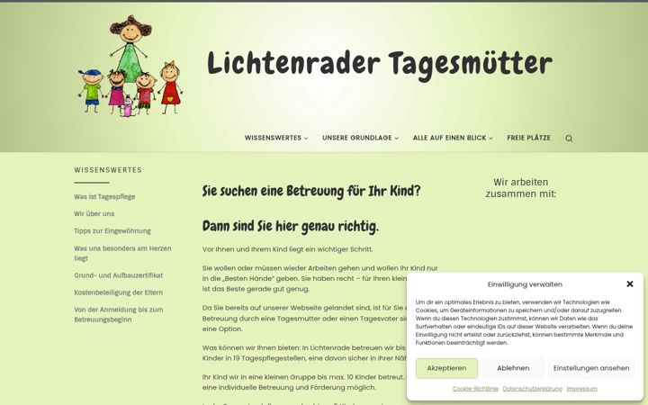Screenshot of lichtenrader-tagesmuetter.de
