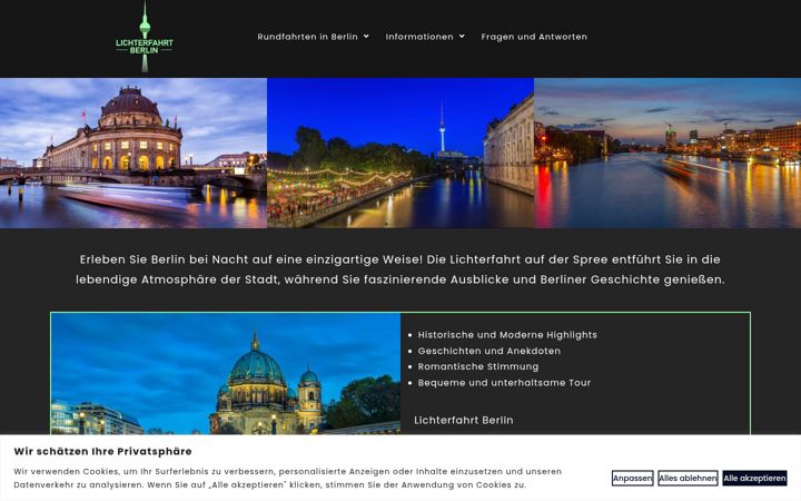 Screenshot of lichterfahrt-berlin.com