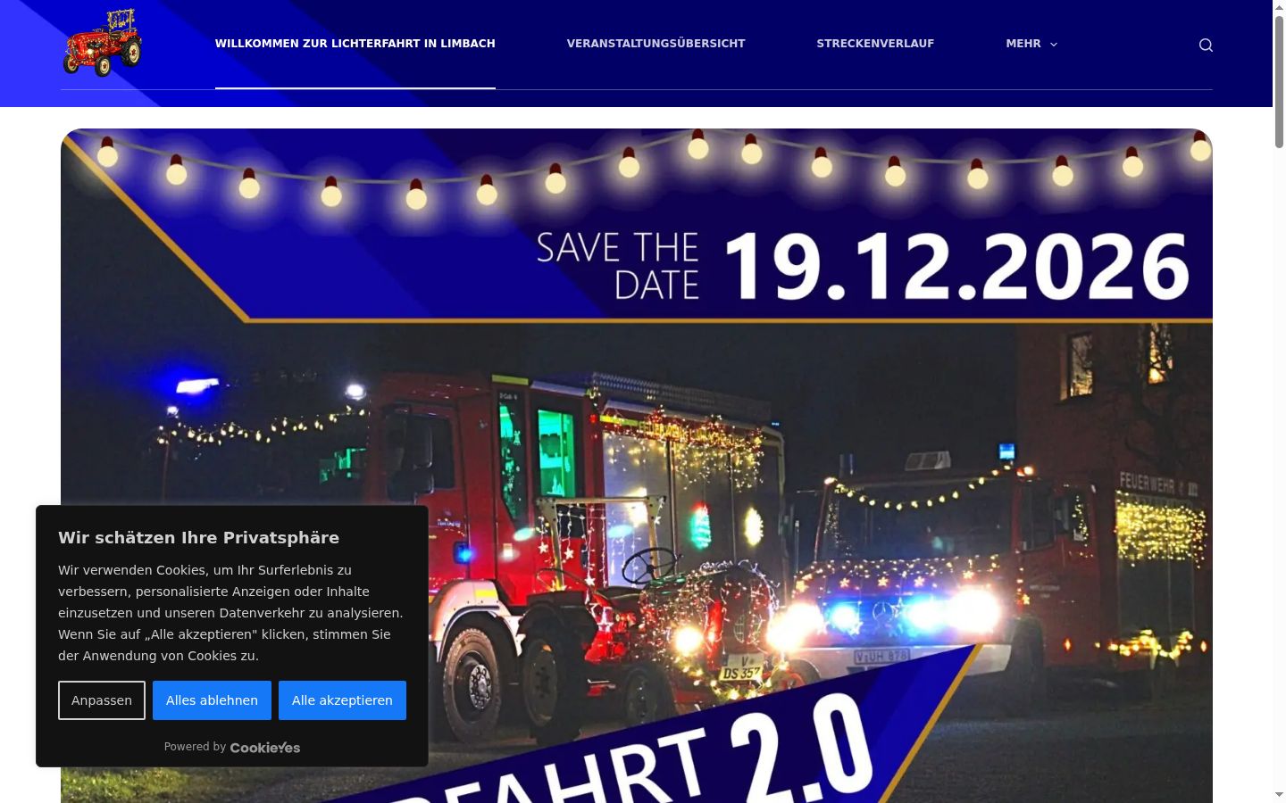 Kuvakaappaus suostumusbannerista, joka näytettiin ennen mitään vuorovaikutusta