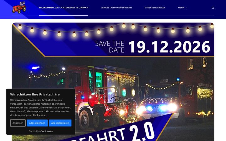 Screenshot of lichterfahrt-limbach.de