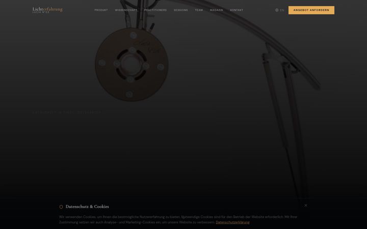 Screenshot of lichterfahrung.com