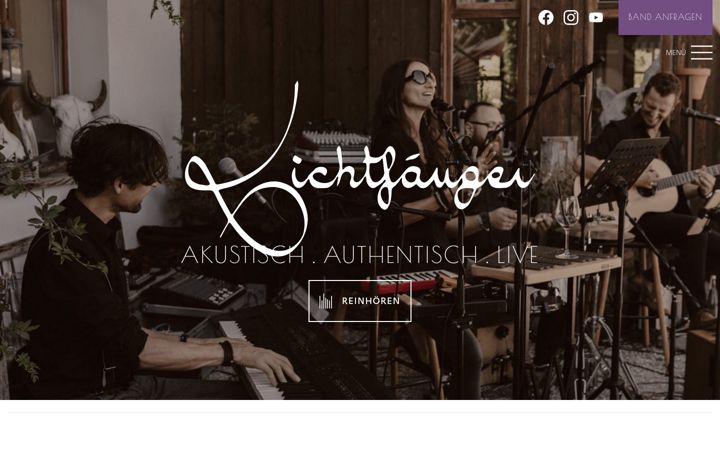 Screenshot of lichtfaenger-music.com