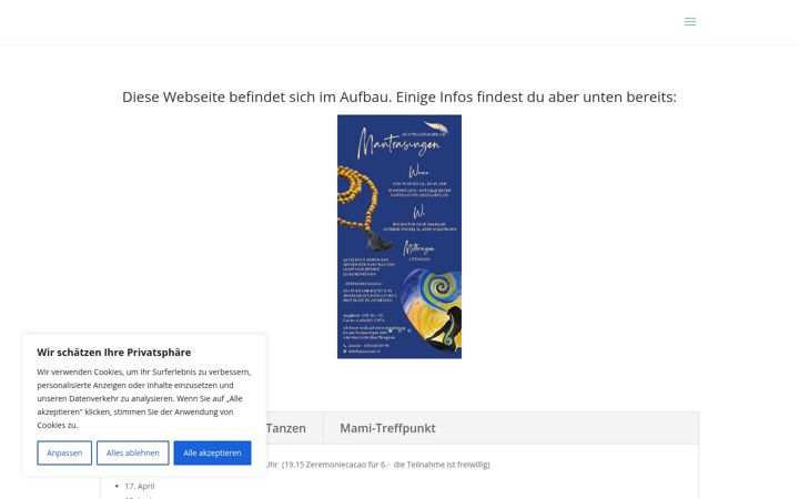 Screenshot of lichtflusszauber.ch